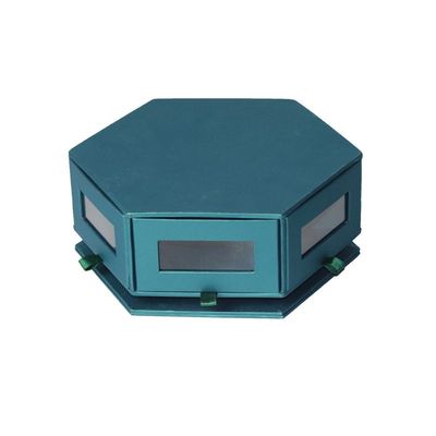 κιβώτιο σοκολάτας 20*17.5*7.7cm Hexagon, περιστρεφόμενο ύφος συρταριών κιβωτίων δώρων για τη βιομηχανία ζαχαρωδών προϊόντων