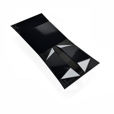 CMYK στιλπνός Μαύρος 20.5*20.5*9cm κιβωτίων δώρων χρώματος ο χειροποίητος πτυσσόμενος μαγνητικός