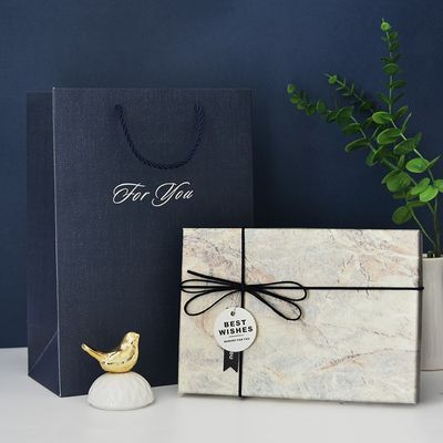 ISO9001 6 μαρμάρινων σιταριού άκαμπτων εγγράφου κομμάτια κιβωτίων δώρων για το τηλέφωνο κυττάρων