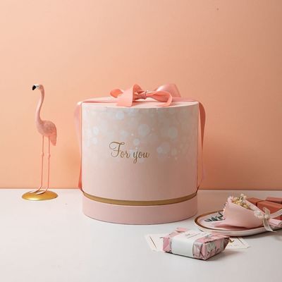 Dia 20cm ύψος 19cm κυλινδρική εγγράφου καυτή σφράγιση φύλλων αλουμινίου κιβωτίων χρυσή
